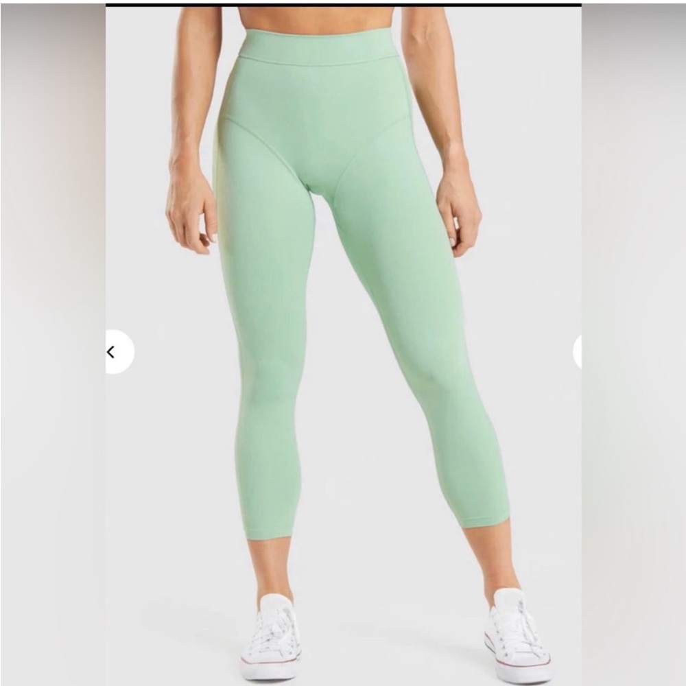 Gymshark KK Twins 7/8 legging hidden scrunch Green Juice Small s